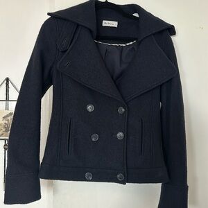 Early 2000s Navy wool blend Mod style Ben Sherman Peacoat.